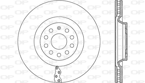 OPEN PARTS Тормозной диск BDA2665.20